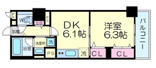 フレール江坂レジデンシャルの物件間取画像